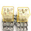 Used Lot of 2 IDEC RH3B-UL DC24V Ice Cube Control Relay, 24VDC Coil, 3PDT, 3-Pole