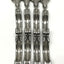Used Lot of 4 Stainless Steel Double Pin Hinged Sanitary Tri-Clamp Fittings 1.5"