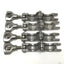 Used Lot of 4 13MHHM.75-H Stainless Steel Heavy Duty Sanitary Tri-Clamp Fittings 3/4"