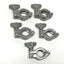 Used Lot of 5 3-A 63-03 Stainless Steel Heavy Duty Sanitary Tri-Clamp Fittings 3/4"