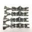 Used Lot of 4 Tri-Clover Stainless Steel Heavy Duty Sanitary Tri-Clamp Fittings 3/4"