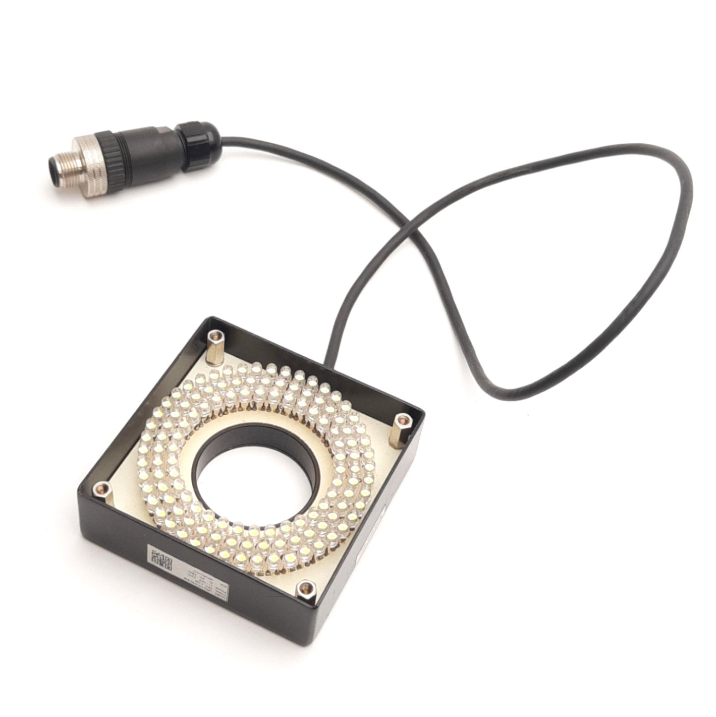 Used CCS QSQ-070070-SW Machine Vision Light, White, M12 4-Pin, 24V DC, 32mm Bore