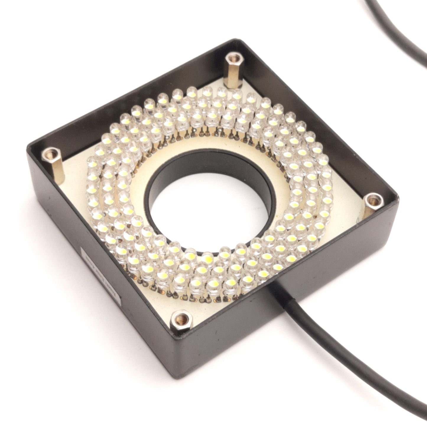 Used CCS QSQ-070070-SW Machine Vision Light, White, M12 4-Pin, 24V DC, 32mm Bore