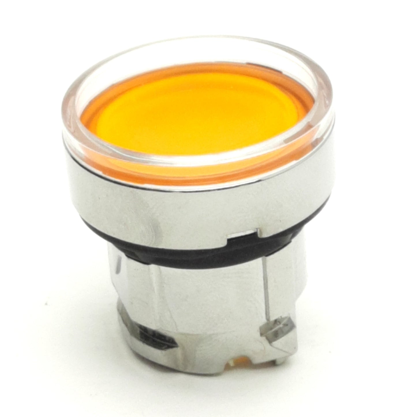 New Lot of 3 Schneider Electric ZB4 BH053 Push Button, Orange Flush, Illuminated