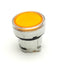 New Lot of 3 Schneider Electric ZB4 BH053 Push Button, Orange Flush, Illuminated