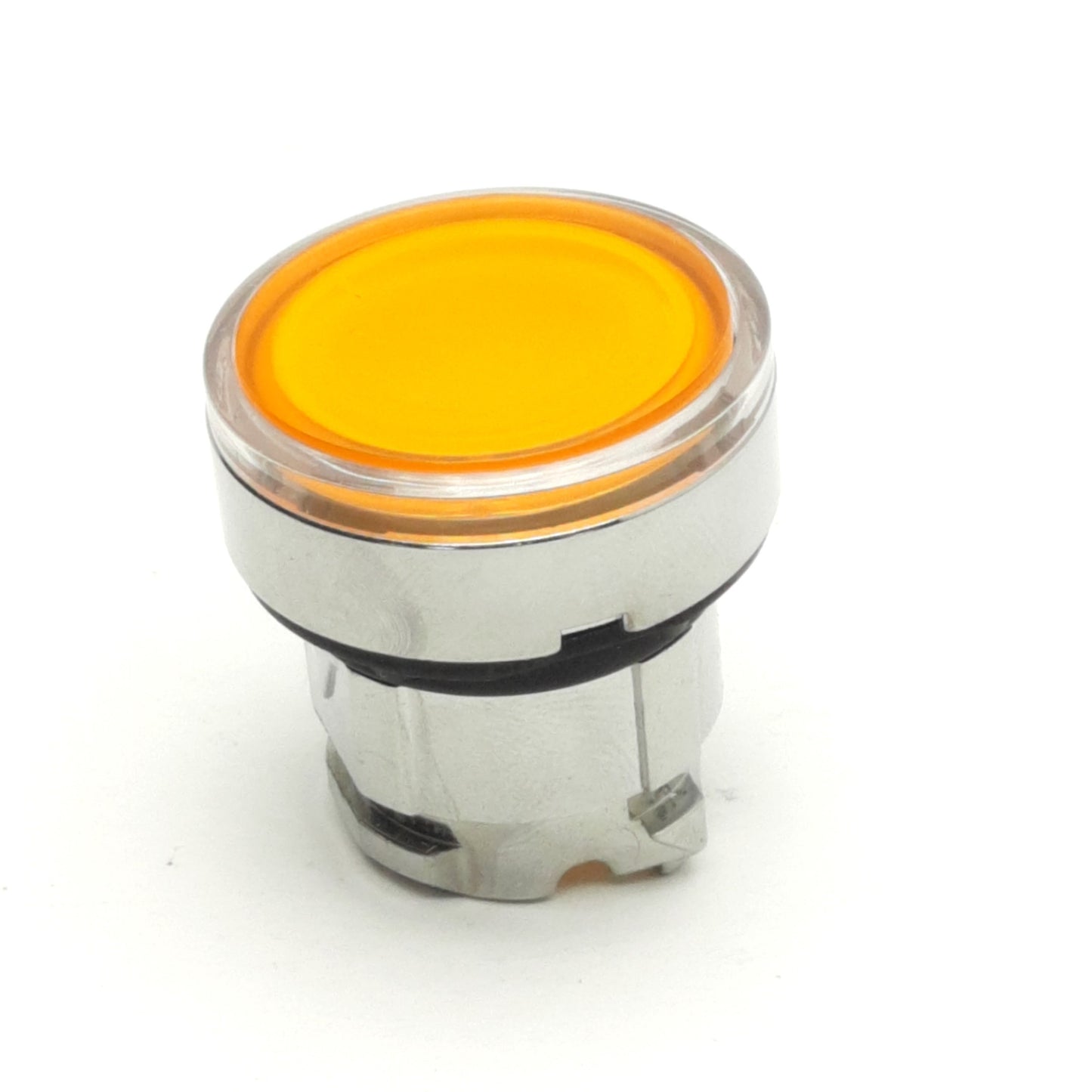 New Lot of 3 Schneider Electric ZB4 BH053 Push Button, Orange Flush, Illuminated