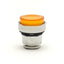 New Lot of 5 Schneider Electric ZB4 BW153 Push Button, Orange Extended, Illuminated