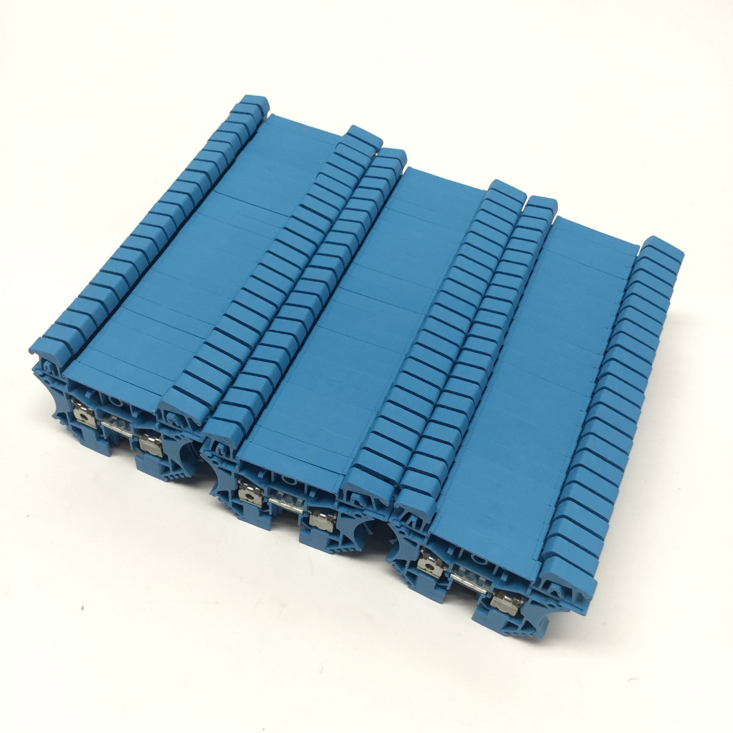Used Lot of 69 Weidmuller WDU 4 BL Feed-Through Terminal Blocks, Blue, 800V 32A
