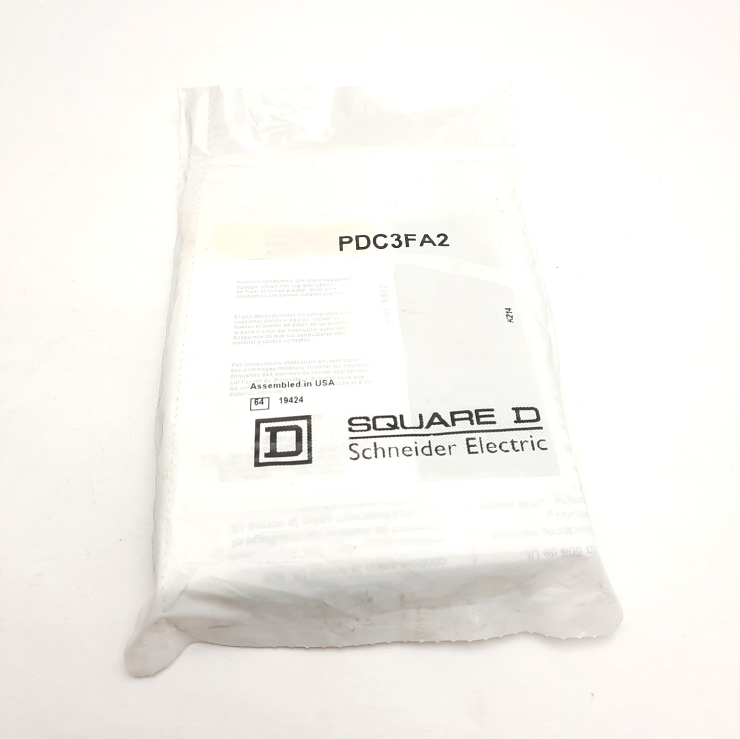 New Schneider Electric PDC3FA2 Power Distribution Connectors, AWG14 to AWG2