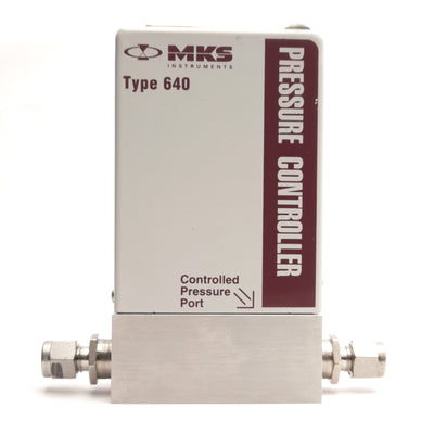 Used MKS Instruments 641A51TS1V52V Pressure Controller, 1/4" Swagelok, 50 Torr Range