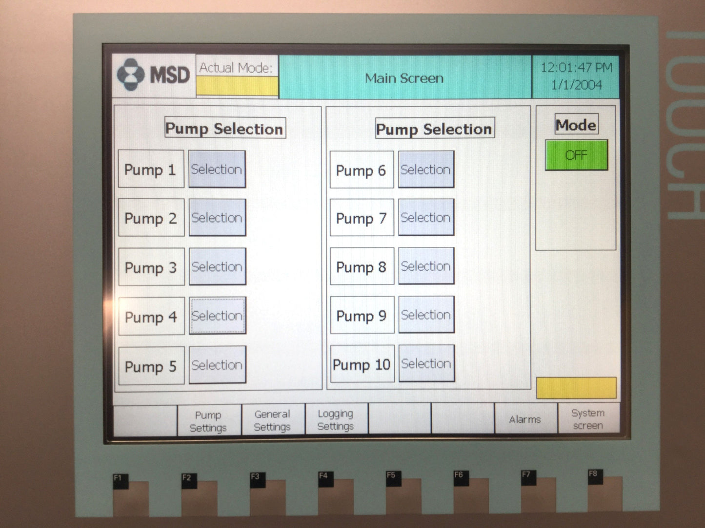 Used Siemens 6AV6 647-0AF11-3AX0 KTP1000 SIMATIC 10" Touchscreen Profinet HMI Panel