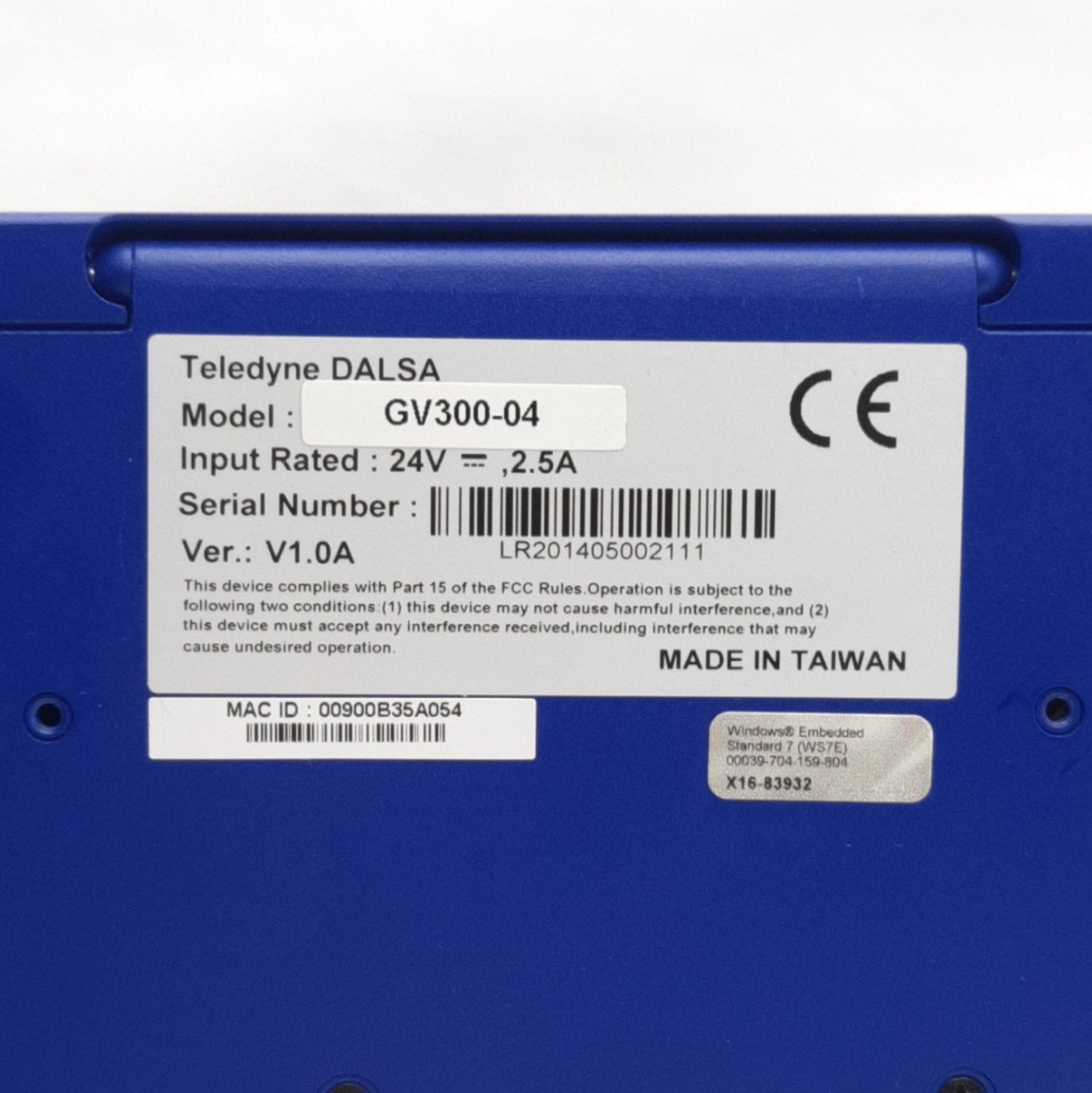 Used Teledyne DALSA GEVA300-4 Vision System Controller, Sherlock Ver:7.2.2.0, 64-Bit