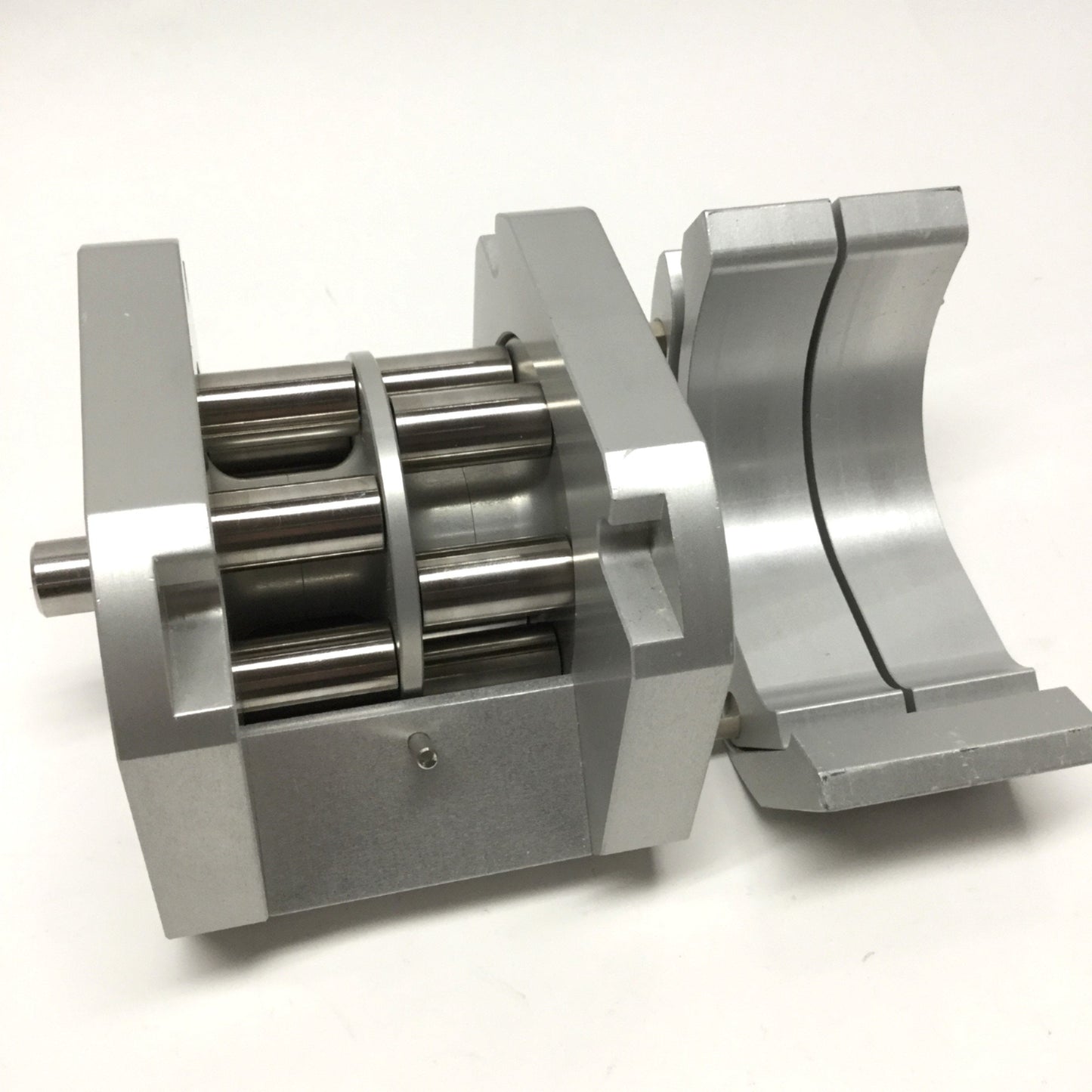 Used Flexicon Liquid Filling QC12 Peristaltic Pump Head Ø0.5-8mm ID Tube, Ø15mm Shaft