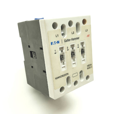 Used EATON Cutler-Hammer N04NDS2X3N NEMA Contactor, Size 2, 3-Pole, 45A 600V, 24VDC