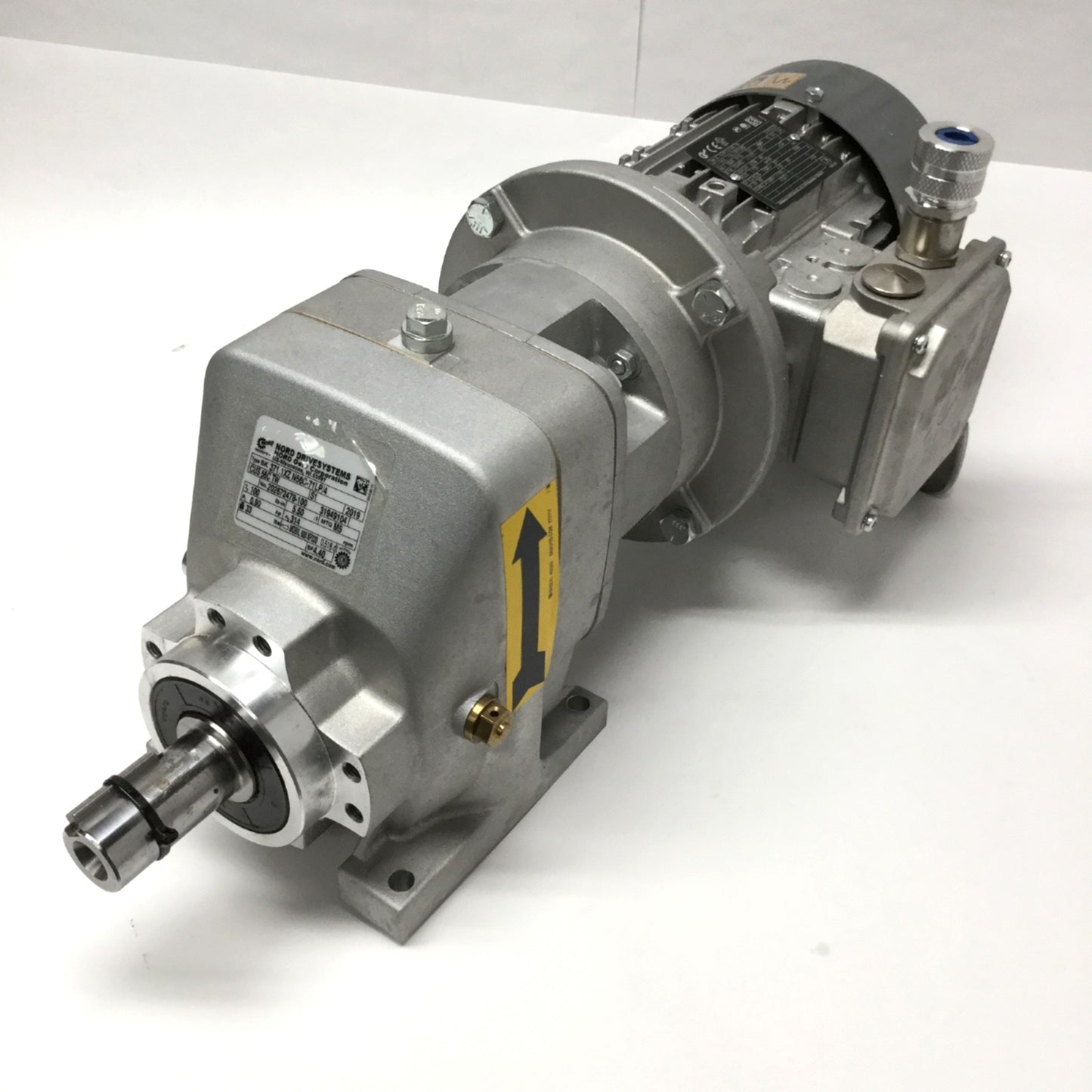 Used Nord SK371.1XZ N56C-71LP/4 Gear Motor 1/2HP, 100in-lb, 5.5:1, 314RPM, 230/460VAC