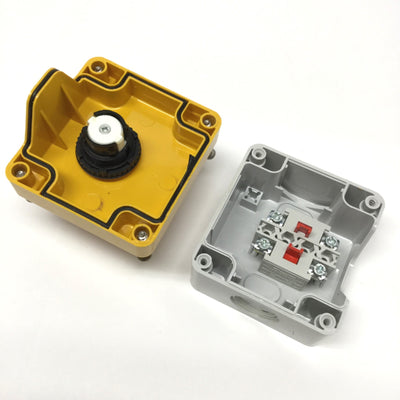 Used Baco BX10510 Emergency E-Stop Pushbutton Switch Enclosure Box Twist-Release, 2NC