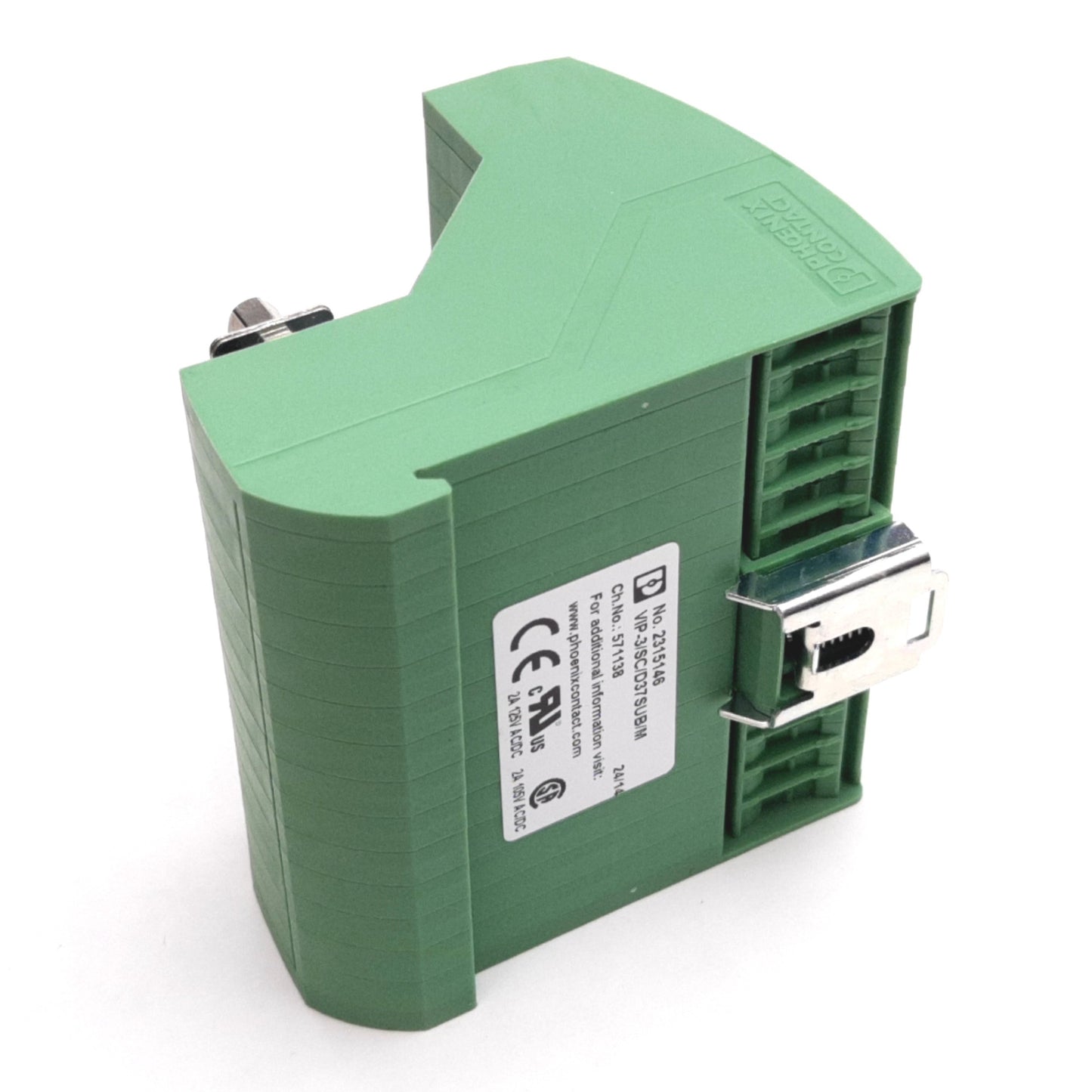 Used Phoenix Contact 2315146 Terminal Block Module, 37-Pin Male D-Sub to Terminals