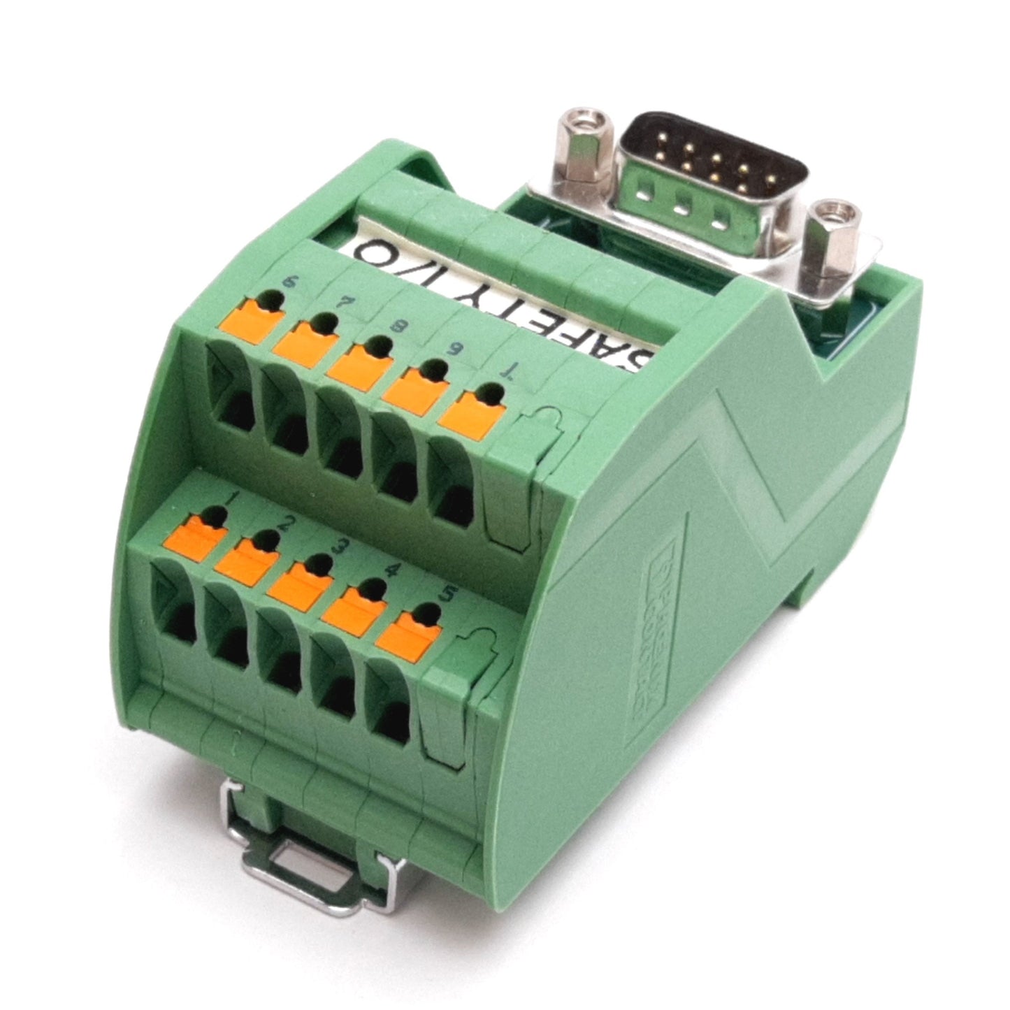 Used Phoenix Contact 2903777 Terminal Block Module, 9-Pin Male D-Sub to Terminals