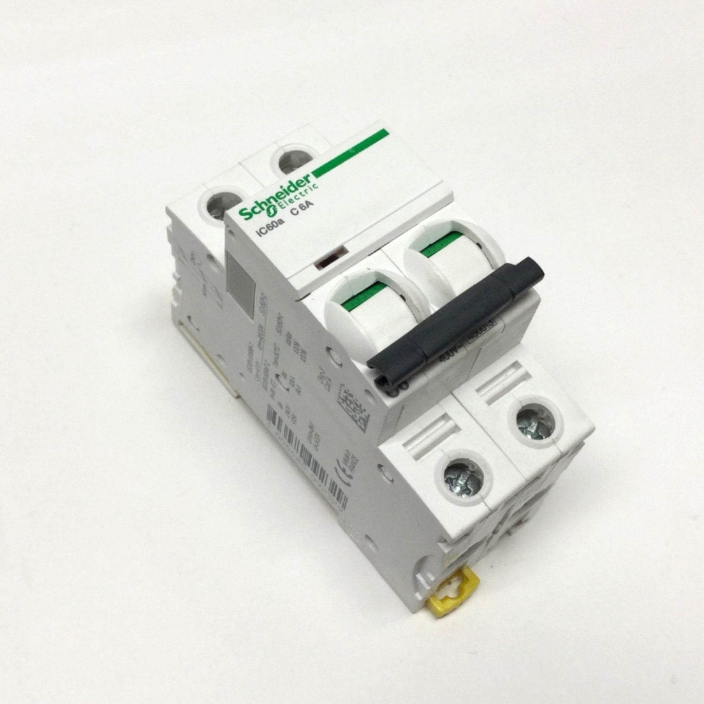 Used Schneider Electric A9F64206 Acti9 iC60a Circuit Breaker, 2-Pole, 400V 6A C-Curve
