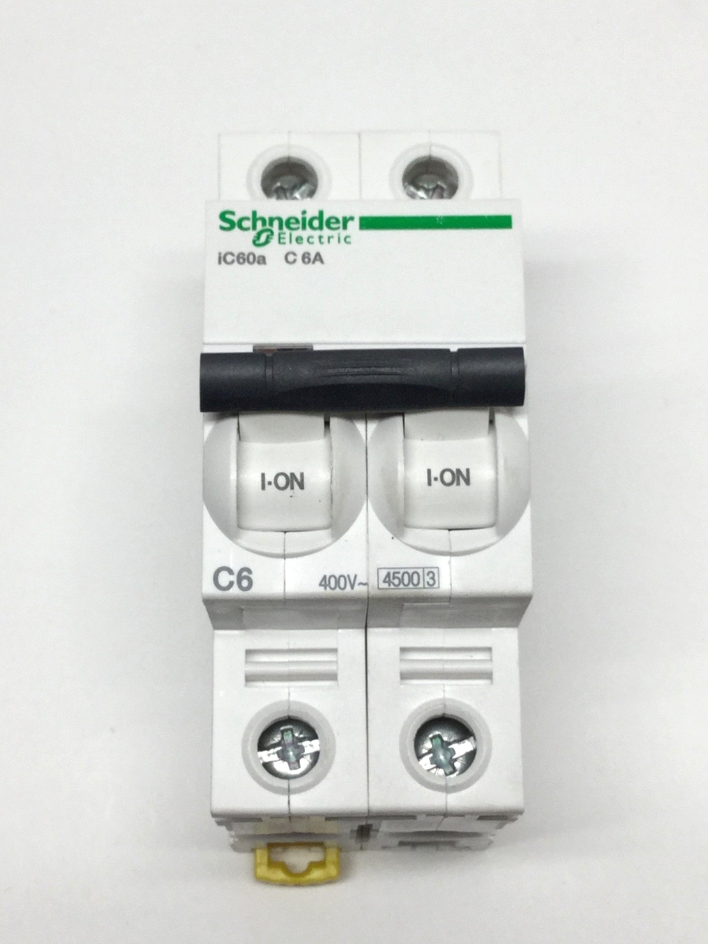 Used Schneider Electric A9F64206 Acti9 iC60a Circuit Breaker, 2-Pole, 400V 6A C-Curve