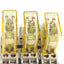 Used Lot of 3 Idec RH1B-ULD Ice Cube Relays, Voltage: 24VDC 10A w/Sockets SH1B-05C