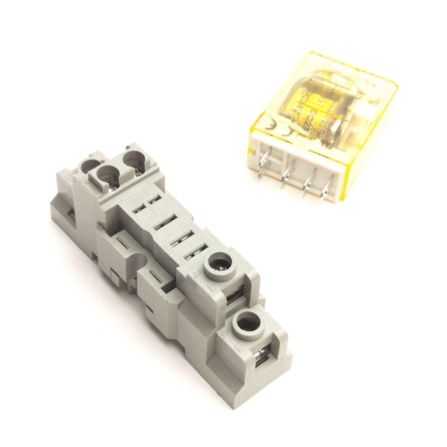 Used Lot of 3 Idec RH1B-ULD Ice Cube Relays, Voltage: 24VDC 10A w/Sockets SH1B-05C