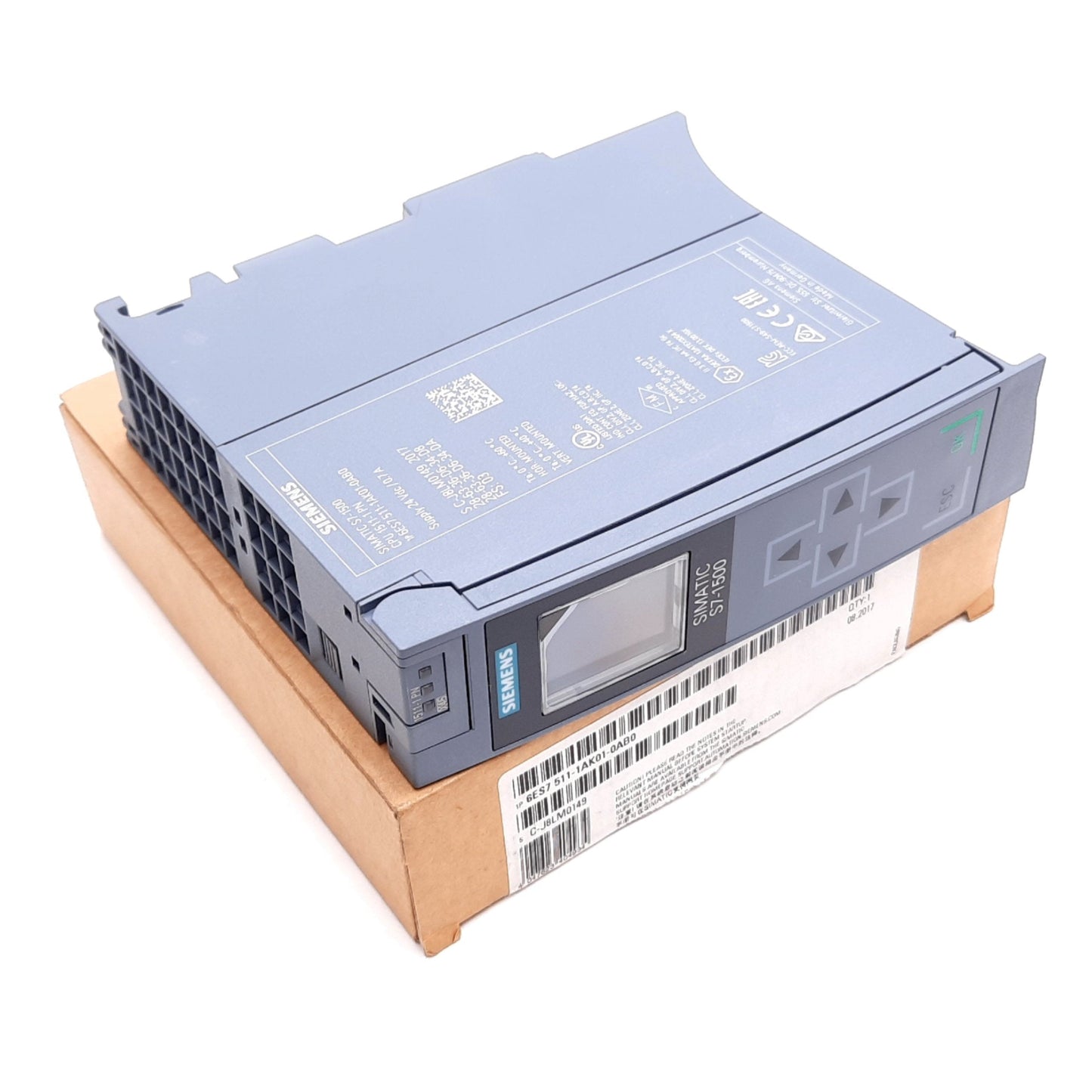 New Siemens 6ES7 511-1AK01-0AB0 CPU Unit, Supply: 24VDC, 1024 I/O Modules Max