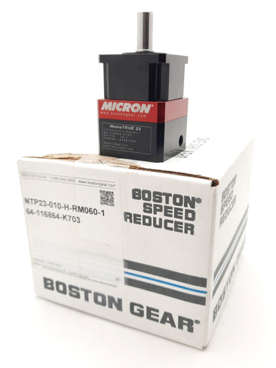 New Micron NTP23-010-H-RM060-1 Nema TRUE 23 Gear Head True Planetary, NEMA 23 10:1
