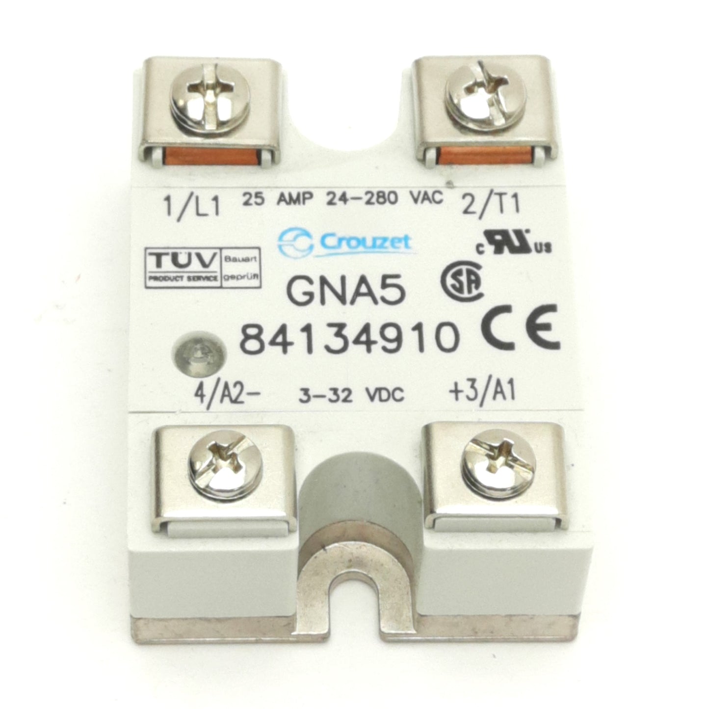 New Crouzet GNA5 84134910 Solid State Relay, 3-32 VDC Input, 24-280VAC Output, 25A