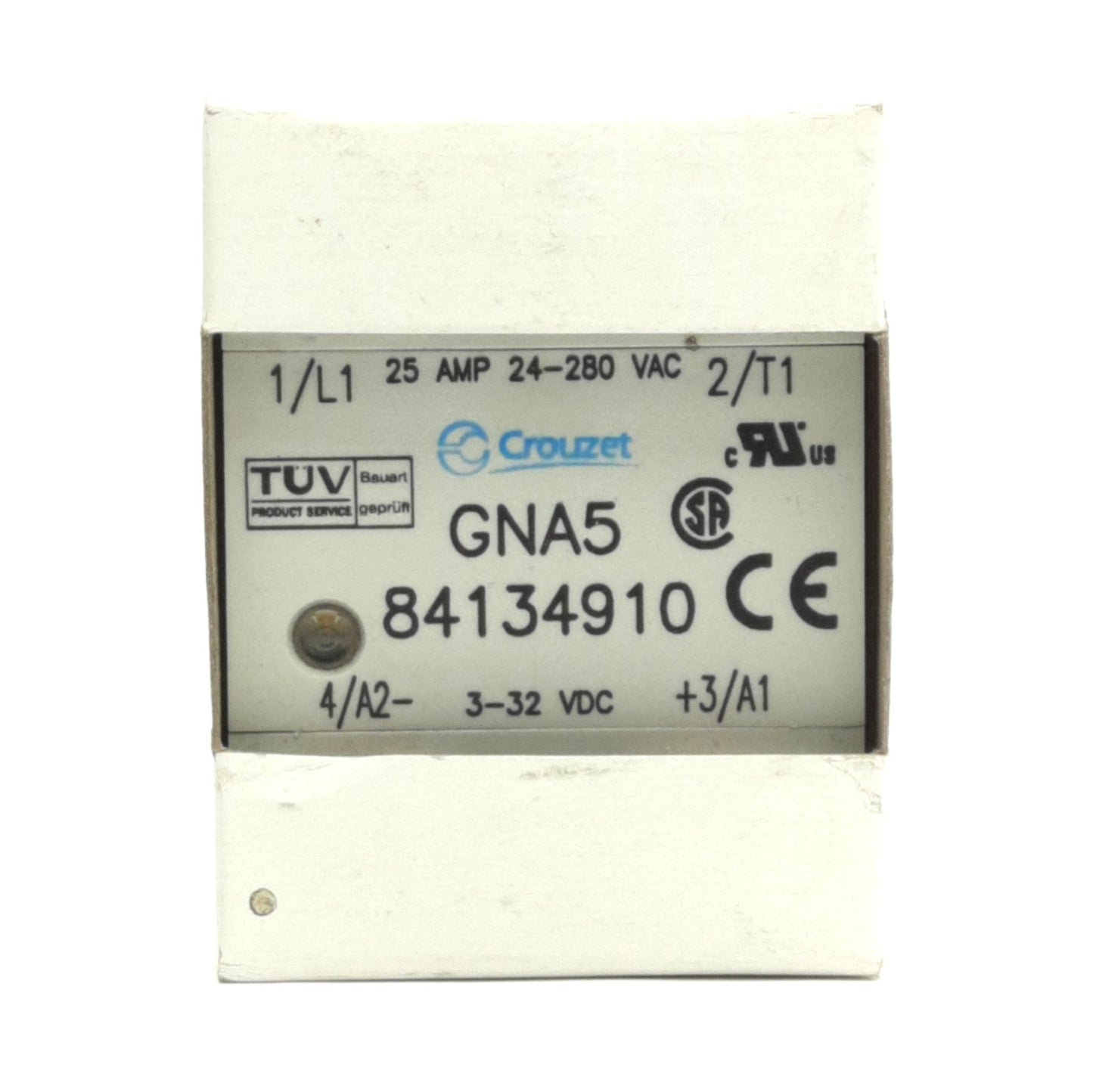 New Crouzet GNA5 84134910 Solid State Relay, 3-32 VDC Input, 24-280VAC Output, 25A