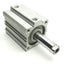 Used SMC NCDQ2A50-50D Pneumatic Cylinder 1/4" NPT, 1.0 MPa, 50mm Stroke/Bore