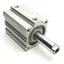 Used SMC NCDQ2A50-50D Pneumatic Cylinder 1/4" NPT, 1.0 MPa, 50mm Stroke/Bore