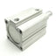 Used SMC NCDQ2A50-50D Pneumatic Cylinder 1/4" NPT, 1.0 MPa, 50mm Stroke/Bore