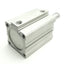 Used SMC NCDQ2A50-50D Pneumatic Cylinder 1/4" NPT, 1.0 MPa, 50mm Stroke/Bore