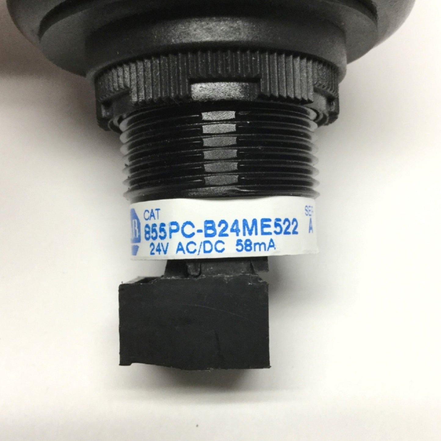 Used Allen Bradley 855PC-B24ME522 Panel Sounder Alarm w/Amber LED 24V, Steady/Pulsing