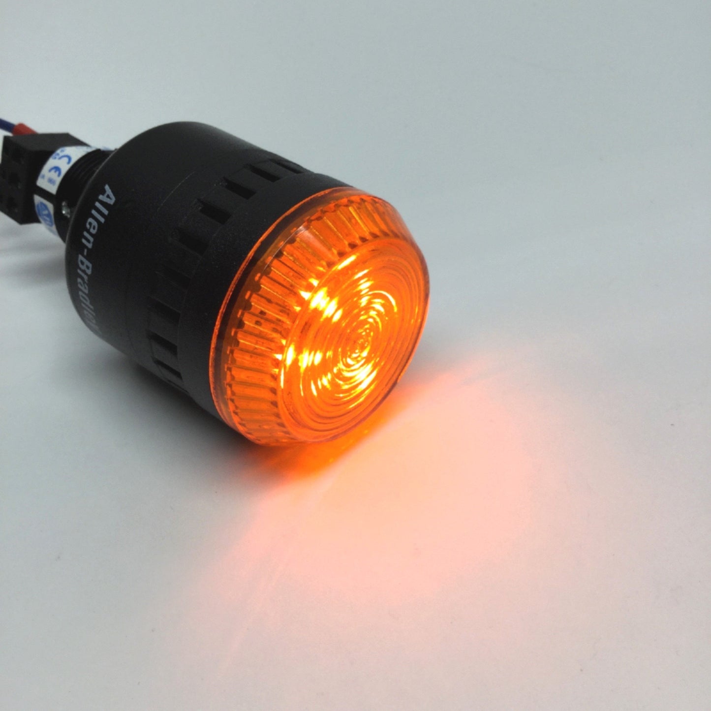 Used Allen Bradley 855PC-B24ME522 Panel Sounder Alarm w/Amber LED 24V, Steady/Pulsing