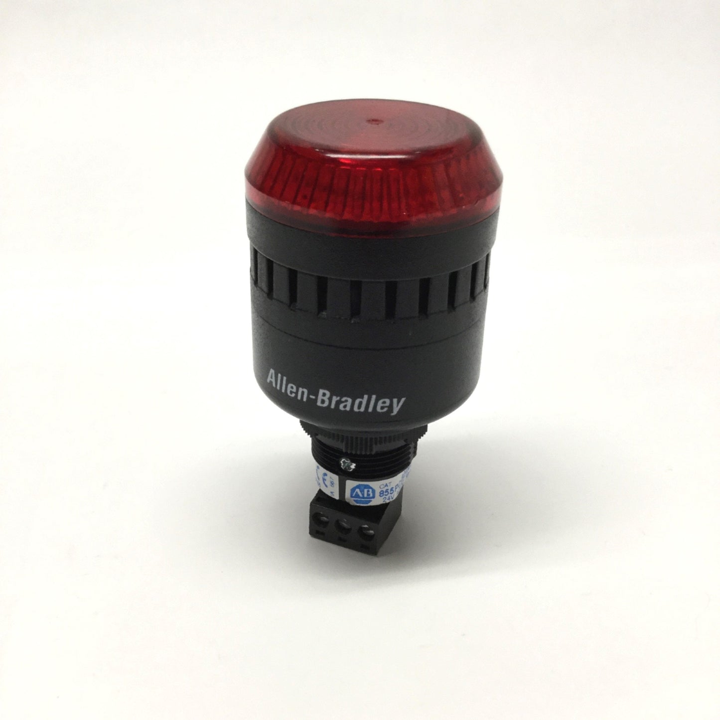 Used Allen Bradley 855PC-B24ME422 Panel Sounder Alarm w/Red LED 24V, Steady/Pulsing