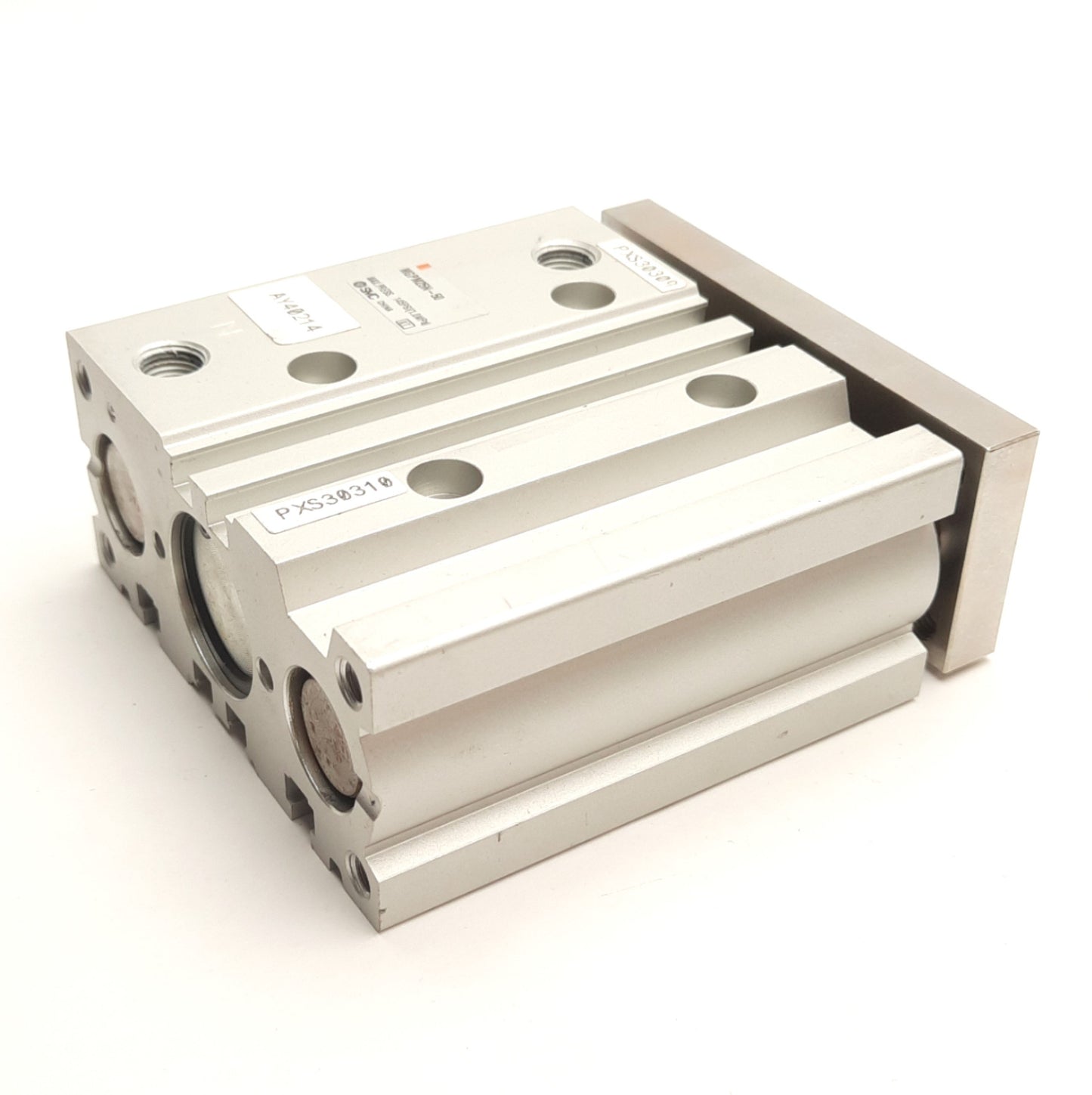 Used SMC MGPM25N-50 Pneumatic Cylinder 25mm Bore, 50mm Stroke, 1/8" NPT, 1.0MPa Max