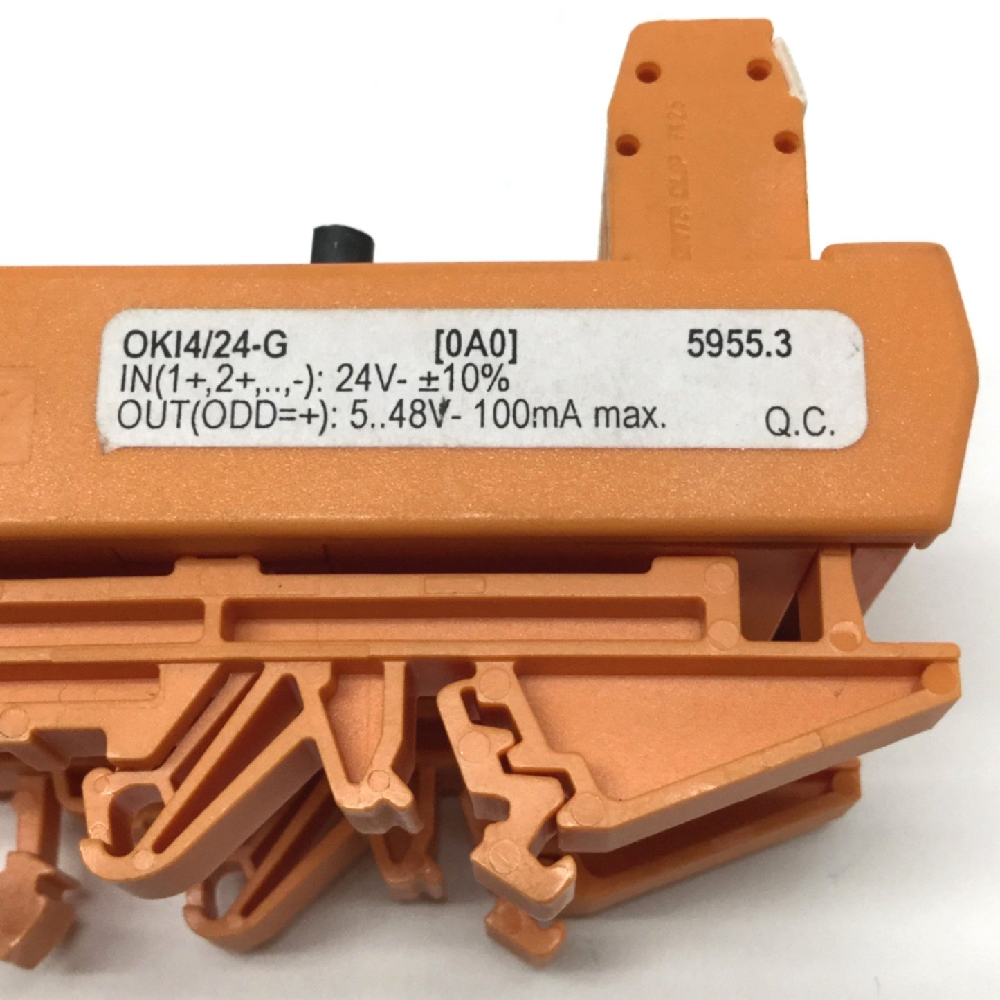 Used Conta Clip OKI 4/24-G 5955.3 Opto-Coupler Module 4-Channel, 24VDC In, 5-48V Out