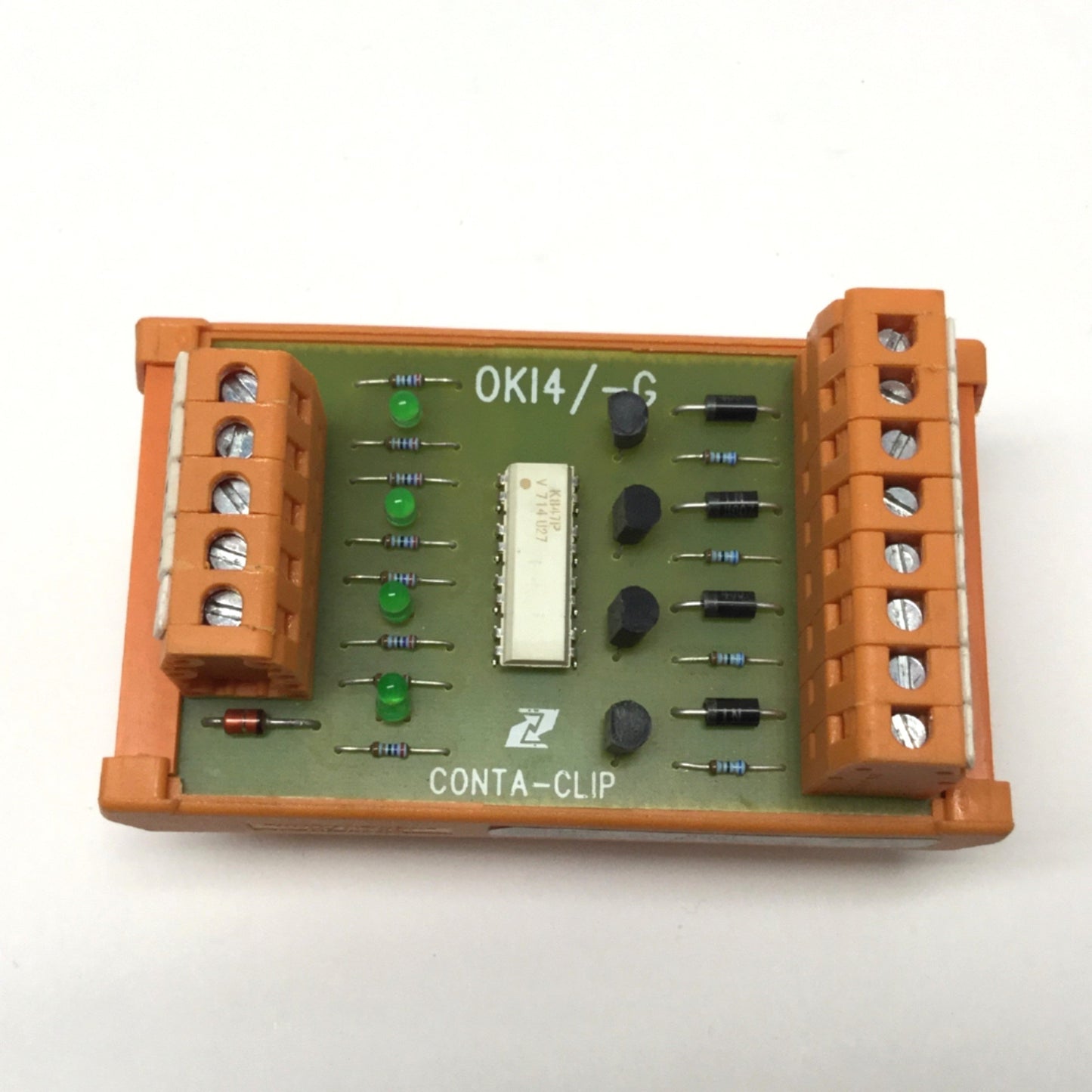 Used Conta Clip OKI 4/24-G 5955.3 Opto-Coupler Module 4-Channel, 24VDC In, 5-48V Out
