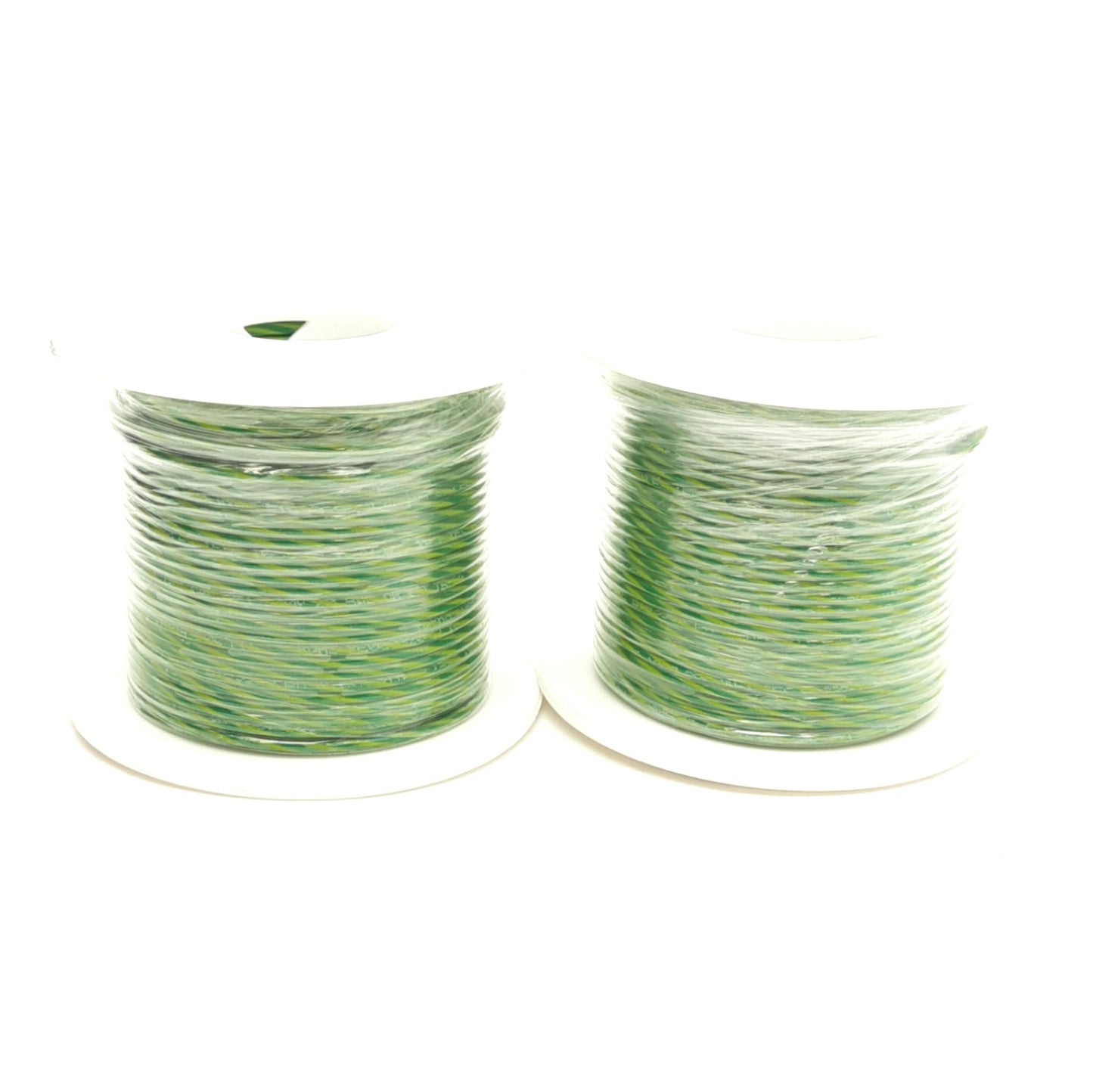 New Lot of 2 Alpha Wire 3053 GN/Yellow Hook-Up Wire 100' 1/C 20AWG (10/30) 300V