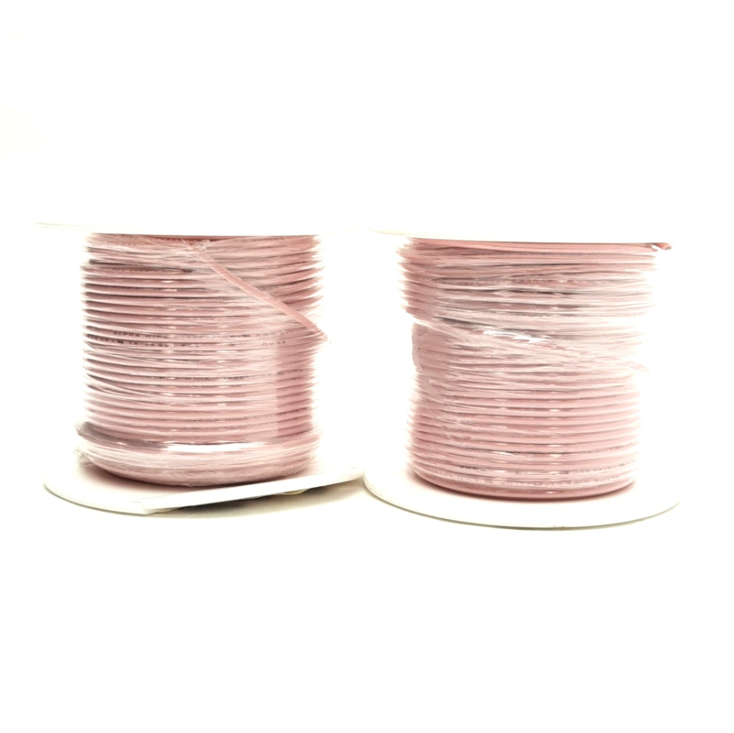New Lot of 2 Alpha Wire 3053 Pink Hook-Up Wire 100' 1/C 20AWG (10/30) 300V