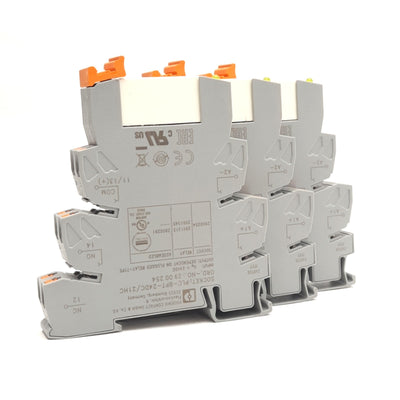 New – Open box Lot of 3 Phoenix Contact 2900291 Relay & Socket 16A 250VAC, 24VDC Coil
