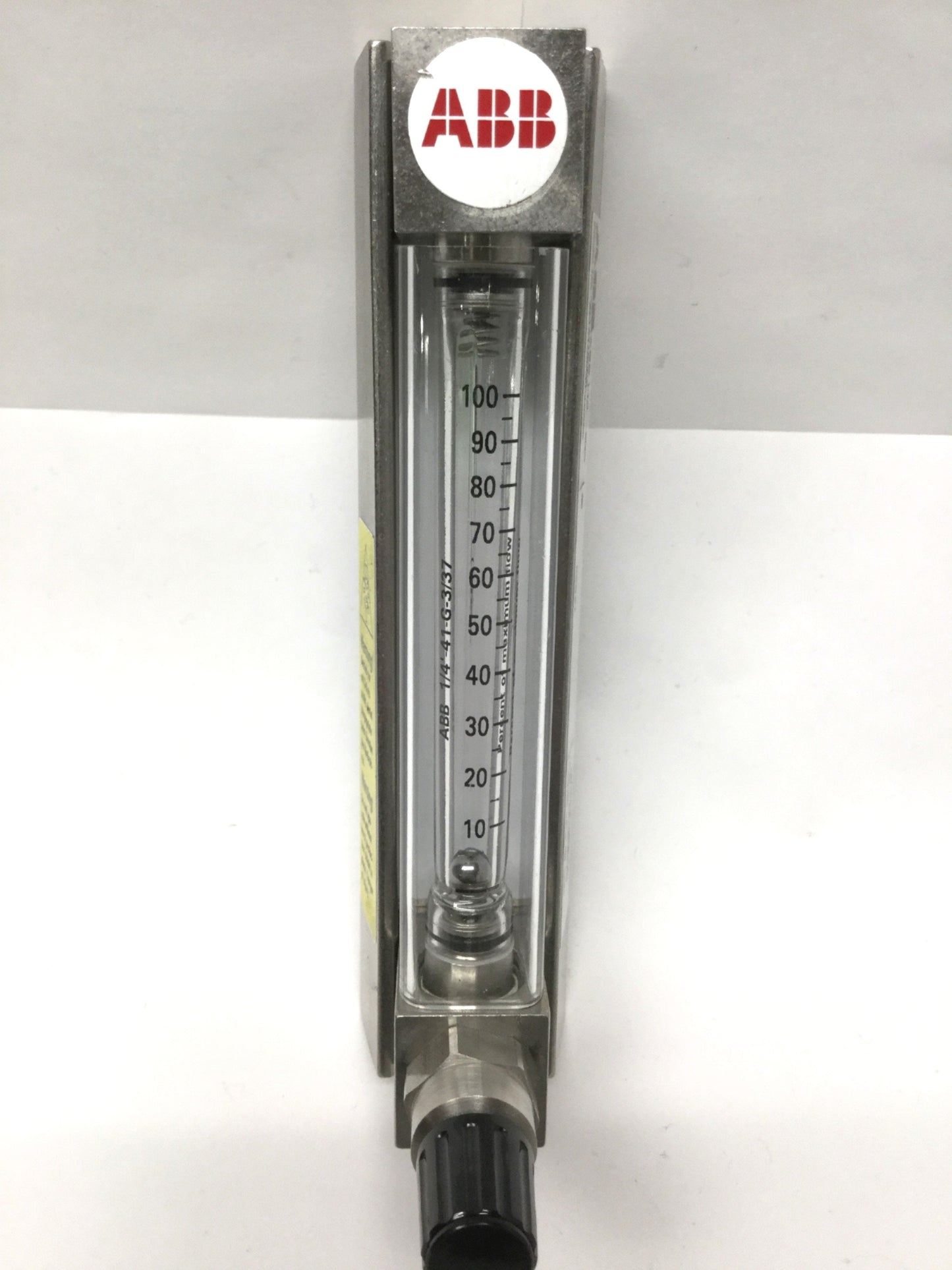 Used ABB A6131C083IFA0AAS Purgemaster SS Flowmeter, Percentage of Max Flow, 1/4" NPT