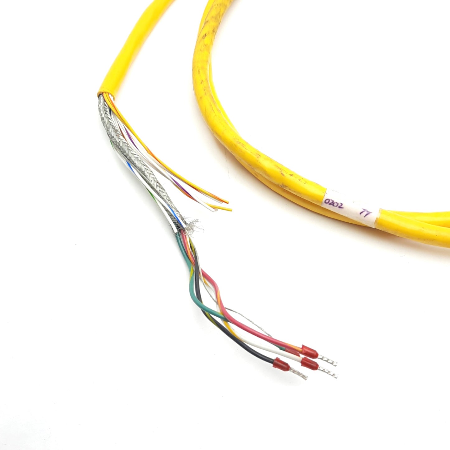 Used Parker 71-015017-10 Motor Power & Hall Effect Cable, MS Round 12-Pin, 5' Long