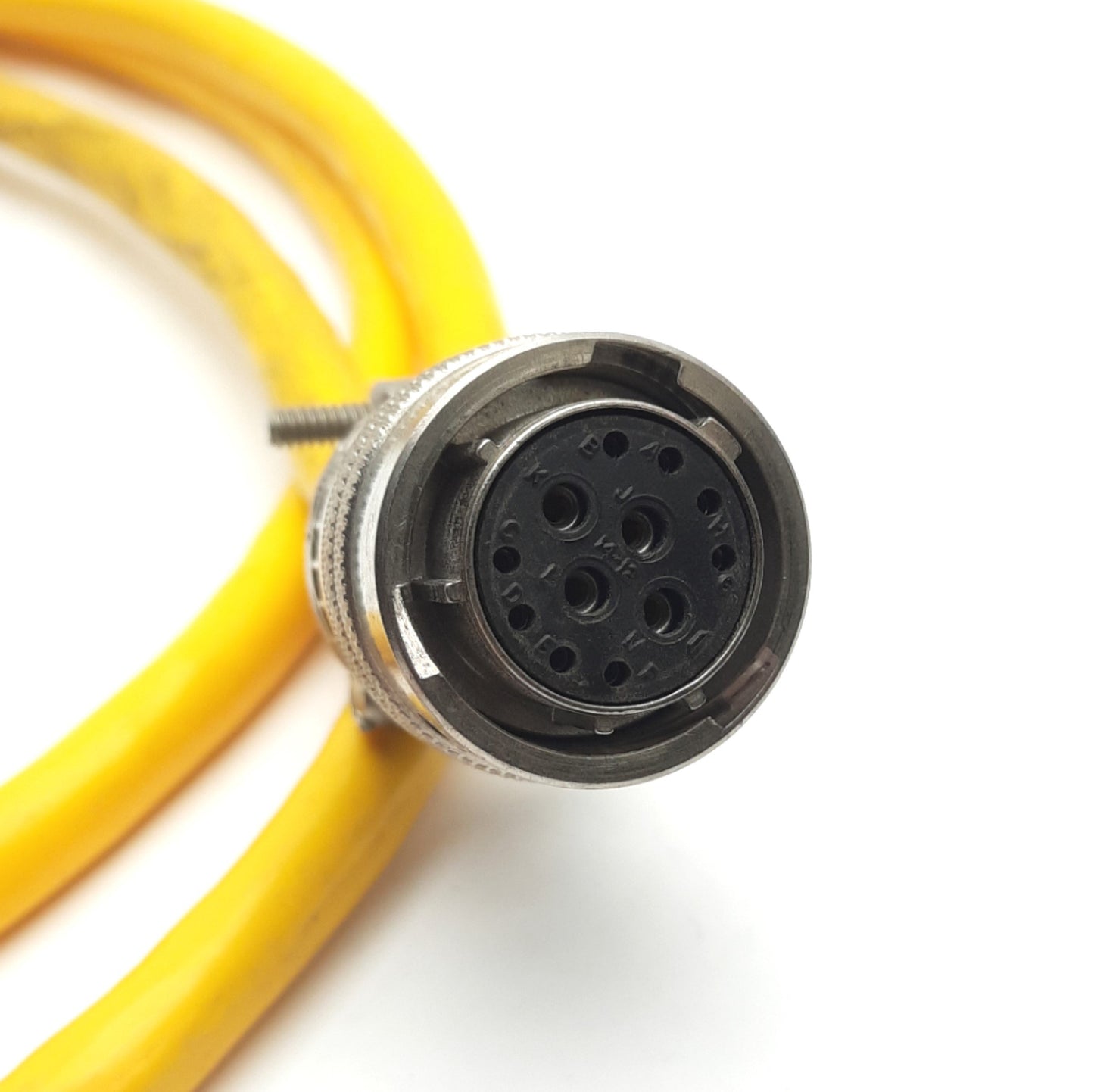 Used Parker 71-015017-10 Motor Power & Hall Effect Cable, MS Round 12-Pin, 5' Long