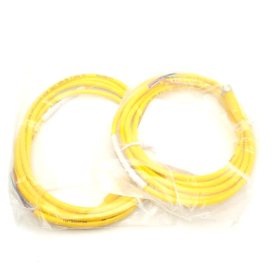 New Lot of 2 Turck PKG 6M-2 U0136-72 Pico Fast Cord Set M8 6-Pin Female, 2m, 125V 2A