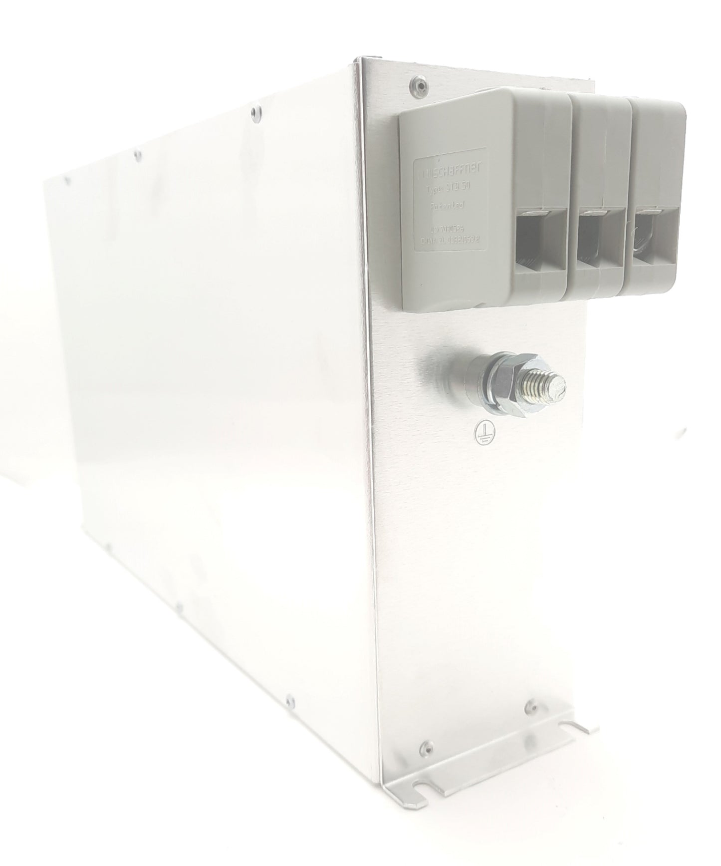 New Schaffner FN258-100-35 EMC / RFI Power Line Filter, Rating: 480VAC 50-60Hz 100A