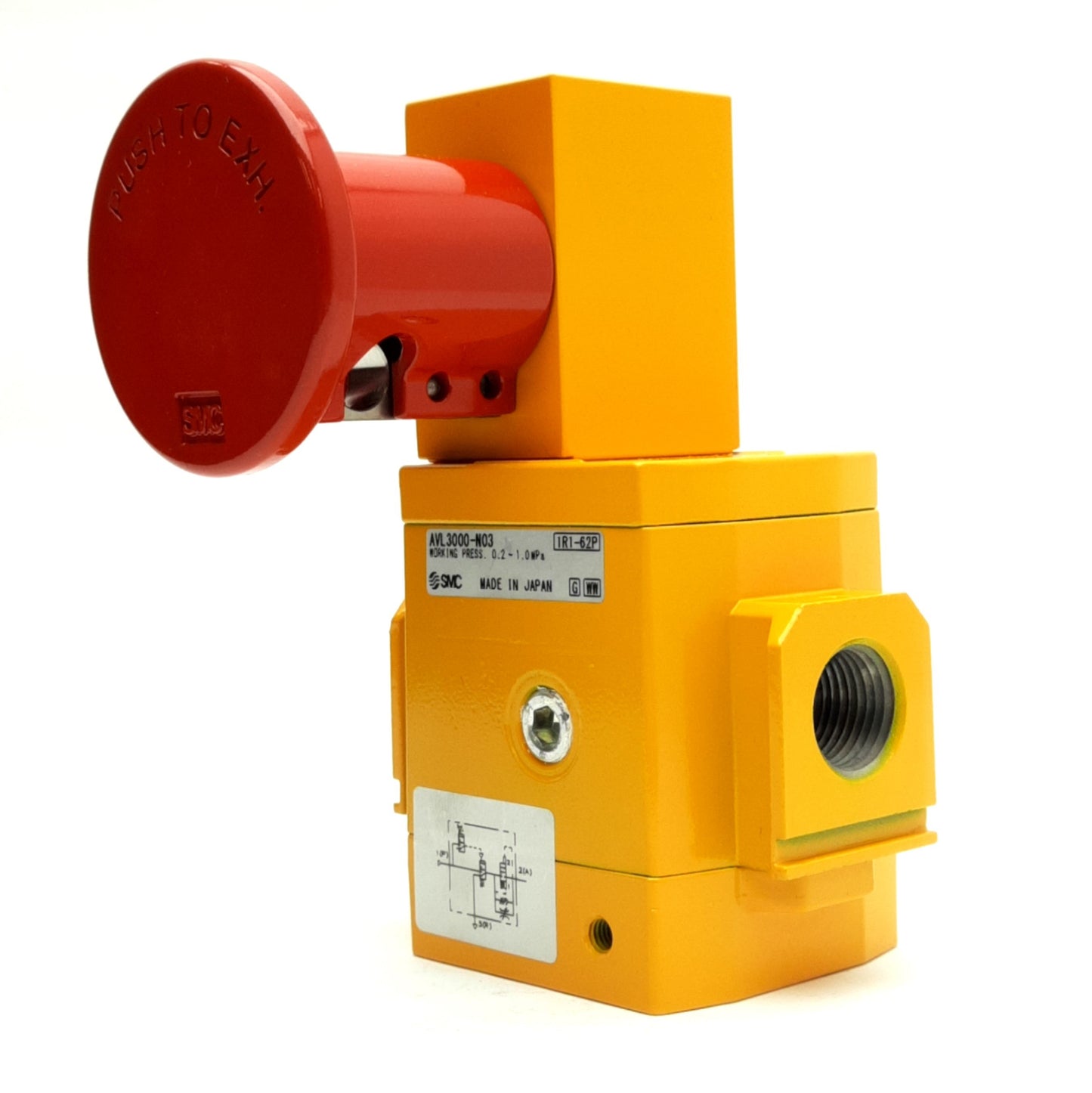 New – Open box SMC AVL3000-N03 Soft Start Valve w/ Manual Lockout 0.2-1.0MPa, 3/8" NPT