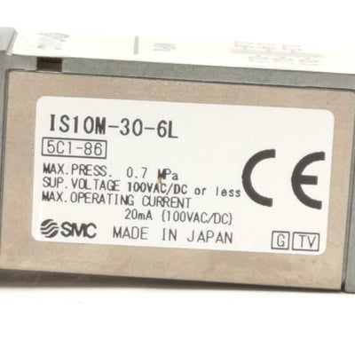 New SMC IS10M-30-6L Modular Pressure Switch, 100V AC/DC 20mA, 0.1-0.6 MPa, 3m